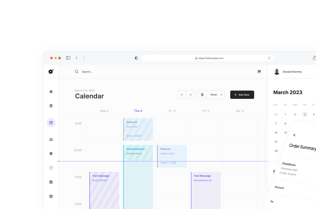 Utopia landing page redesign